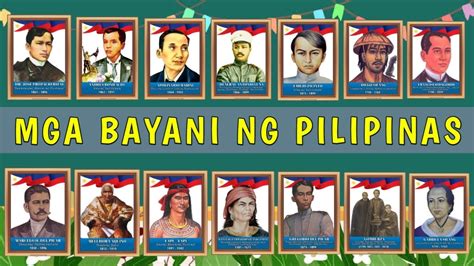 MGA BAYANI NG PILIPINAS || PHILIPPINE HEROES - YouTube