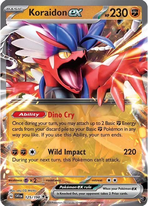 Serebii.net Pokémon Card Database - Scarlet Violet - #125 Koraidon ex