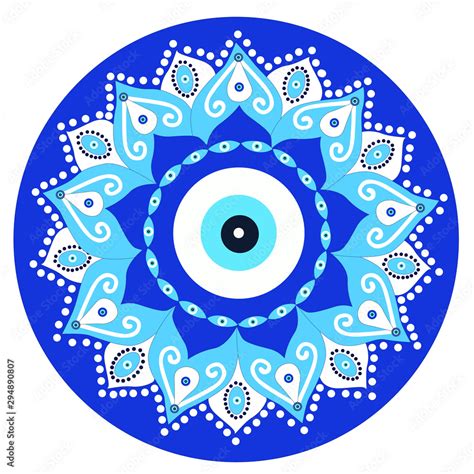 Mandala Greek Evil Eye Vector Symbol Stock Vector (Royalty, 45% OFF