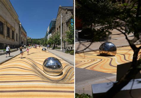 An Anamorphic Mural Transforms a Montreal Street into Undulating Sand ...