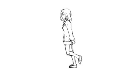 Yui Walk Cycle :Sketch: by moxie2D on DeviantArt