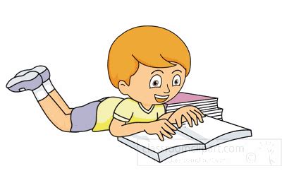 Education School Clipart - boy_reading_a_book_animation_2A - Classroom ...