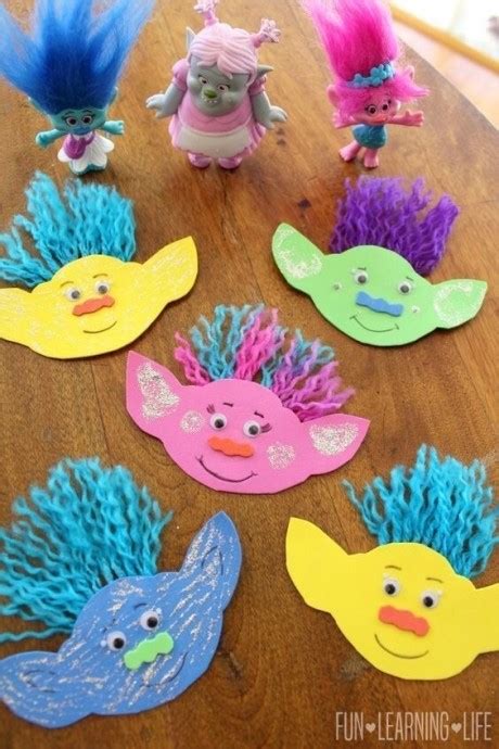 Trolls | Daycare crafts, Crafts, Art for kids