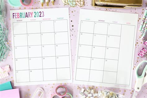 Free Printable 2 Page Monthly Calendar - 2024 CALENDAR PRINTABLE