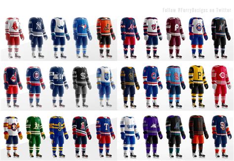 Pin by Cam-san on Jersey Concepts | Mlb teams, Hockey, Hockey uniforms