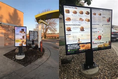 McDonald's Outdoor Menu Boards - National Brand Implementation & Sign Company | Stratus