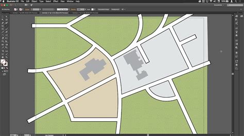 Drawing Roads on Simple Maps in Illustrator - YouTube