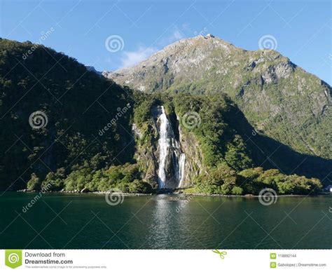 Waterfalls stock photo. Image of waterfalls, milford - 118892144