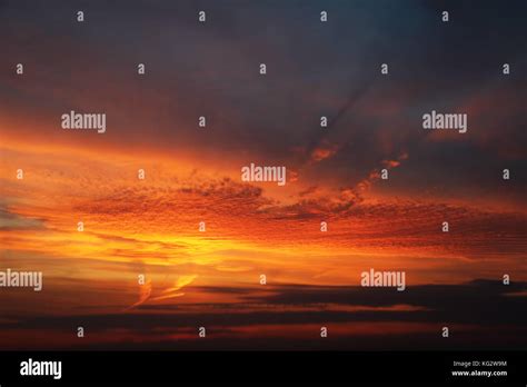 Sunset and colorful clouds Stock Photo - Alamy