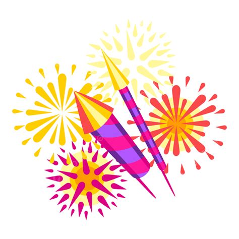 Diwali Fireworks Vector Hd Images, Illustration Of Diwali Fireworks, Poster, Border, Ignateva ...