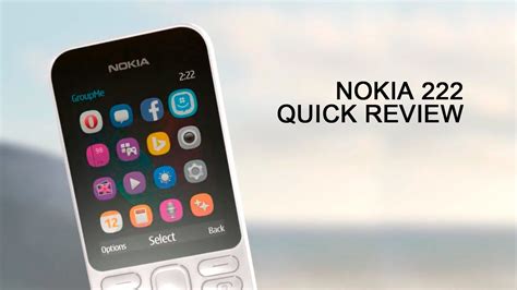 Nokia 222 Quick Review - YouTube