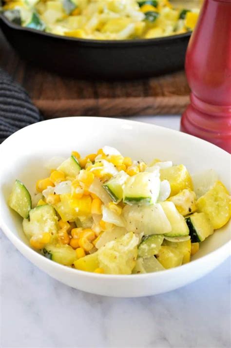 Cheesy Mexican Squash (Calabacitas) - Recipe by Blackberry Babe