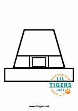 Free Printable Pilgrim Hat Template And Coloring Pages  Lil Tigers sketch template