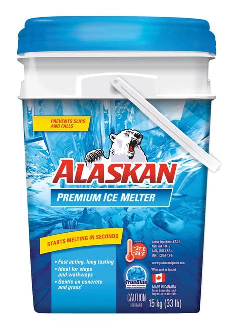 Alaskan Premium Ice Melt Pail, Fast-Acting, Gentle On Concrete And Grass, 15-kg- FD | Canadian Tire