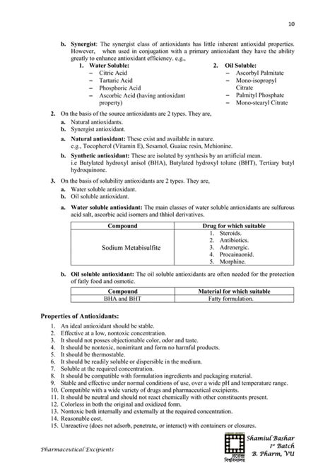 Pharmaceutical excipients