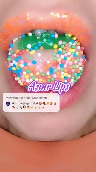 Menanggapi pada @mestican(O150001385157669) ~ cr : Satisfying Lips || editing : Asmr Lips # ...