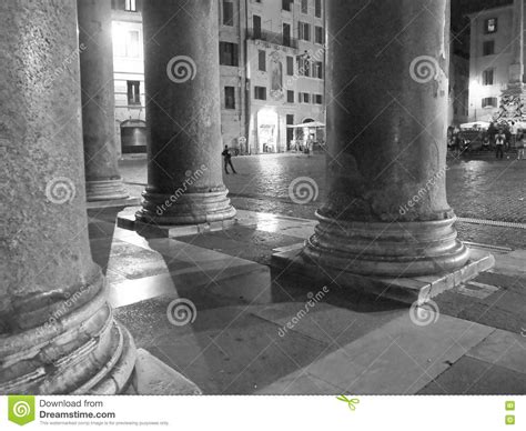 The Pantheon at Night stock photo. Image of roman, view - 79821300