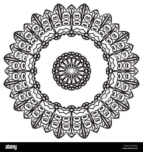 Mandala Coloring book template. wallpaper design, lace pattern and ...