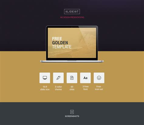 GOLDEN // Free PowerPoint presentation template :: Behance