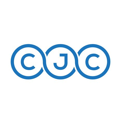 CJC letter logo design on white background. CJC creative initials letter logo concept. CJC ...