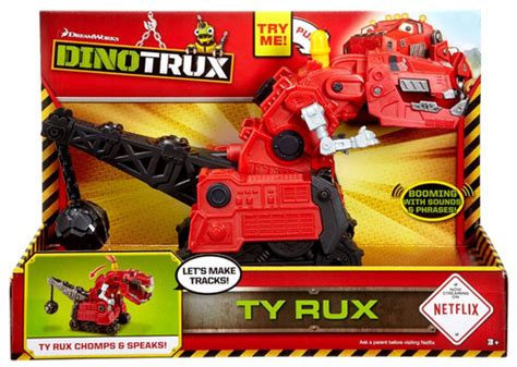 Dinotrux Ty Rux Deluxe Figure with Sound, 2016 Mattel Toys - ToyWiz