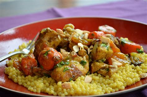 Shove-it-in-the-Oven Chicken Tagine with Apricots and Almonds