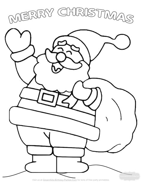 Santa Claus Coloring Pages Free Printables