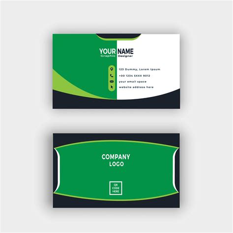 Professional and Modern Business cards design 13749608 Vector Art at Vecteezy