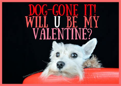 FREE Printable Valentine's Day Cards for Dog Lovers - Come Wag Along