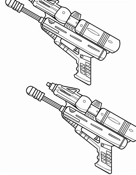 Nerf Gun Coloring Pages - Best Coloring Pages For Kids