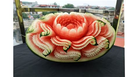 Watermelon Carving | basic techniques | By BÀN TAY ĐEN #carving #watermelon - YouTube