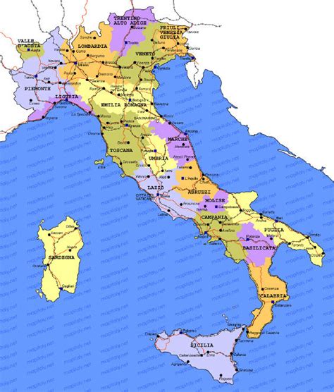 45LOVERS: italy map regions