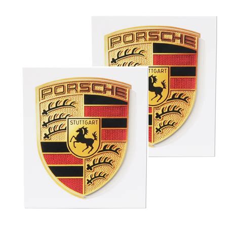 Buy Porsche Crest Sticker Logo (65mm X 53mm) - GT3 RS 4.0/GT2 Style ...