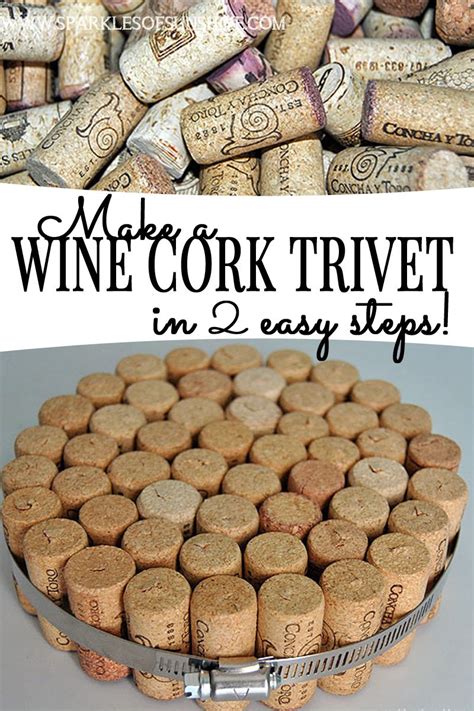 Make a Wine Cork Trivet in 2 Easy Steps - Sparkles of Sunshine