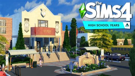 HIGH SCHOOL 📝 || The Sims 4 High School Years: Speed Build - YouTube