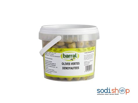 Barral Olive Verte Naturelle, Dénoyautées - 170g AT0083 - SodiShop