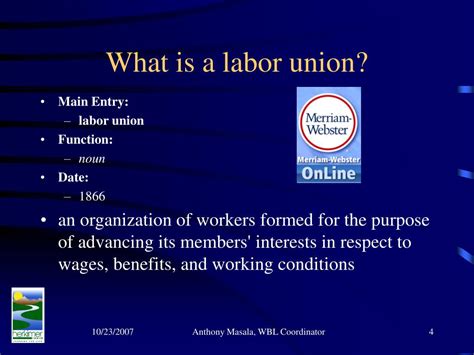 PPT - LABOR UNIONS PowerPoint Presentation, free download - ID:166255