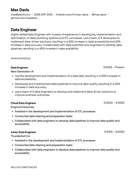 17+ Data Engineer Resume Examples [with Guidance]