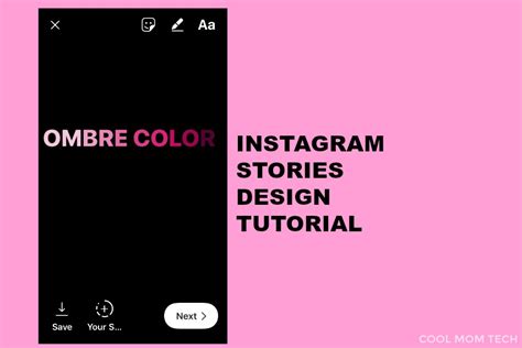 How to make ombre text overlays: Instagram stories design tutorial