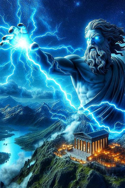 Zeus Powerful God in 2024 | Greek gods and goddesses, Zeus, Greek mythology art