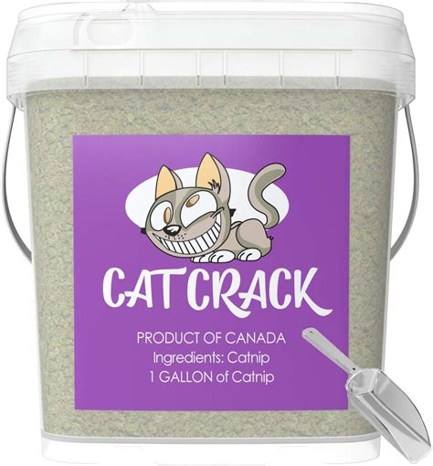 Amazon.com : Cat Crack Catnip, Zoomie-Inducing Cat Nip Blend, North American Made & 100% Natural ...