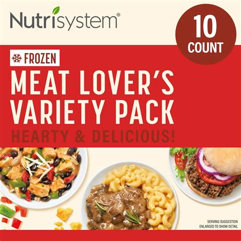 Nutrisystem Frozen Meat Lovers Variety Pack, 10 Count - Walmart.com - Walmart.com