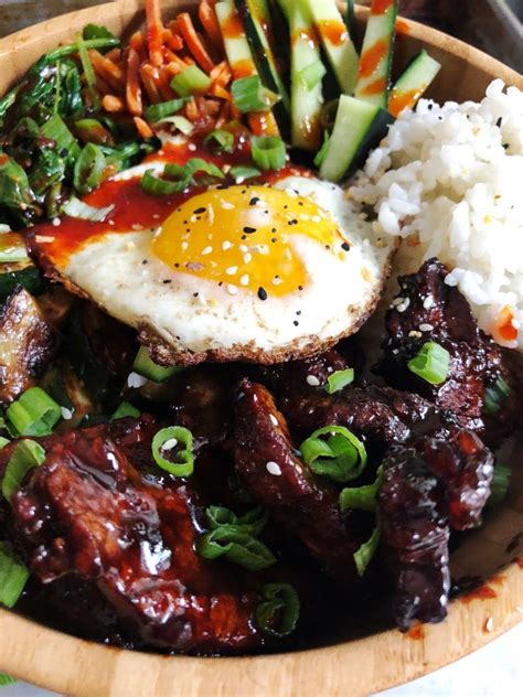 Korean Beef Bibimbap Bowls - Plum Street Collective Bibimbap Bowl, Korean Bibimbap, Bibimbap ...