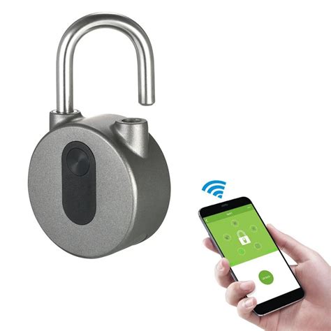 Keyless Anti theft Smart Lock Wireless Padlock Mobile Phone Bluetooth APP Used For Doors ...