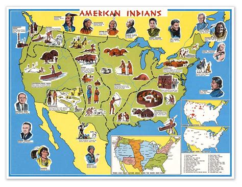 Native American Regions Map Printable