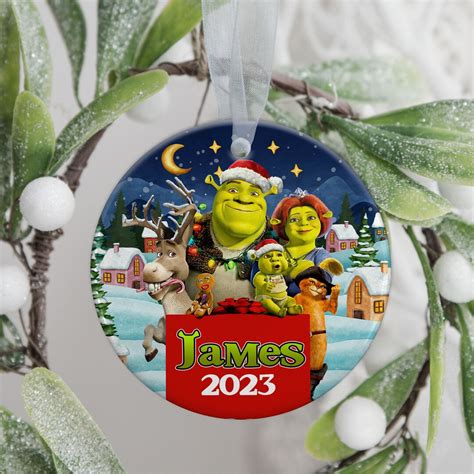 Shrek Ornament, Christmas Ornament, Shrek Christmas Ornament, Christmas ...