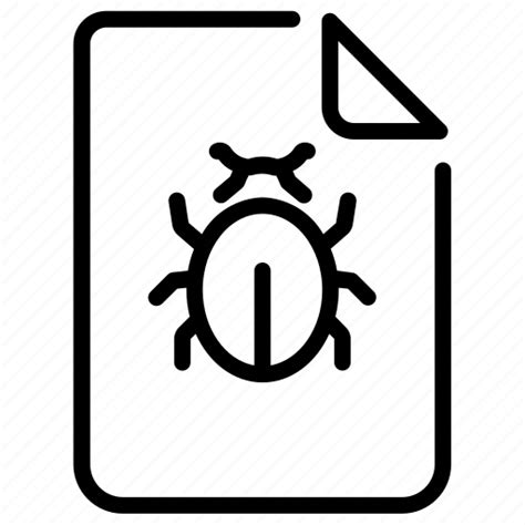 Bug, issue, file, document, bug tracking, find bug icon - Download on ...