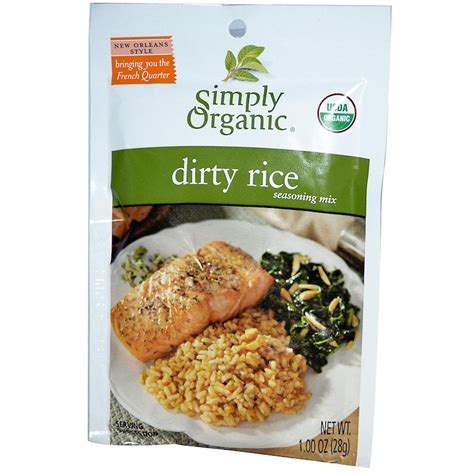 Simply Organic, Dirty Rice Seasoning Mix, 12 Packets, 1.00 oz (28 g) Each - iHerb