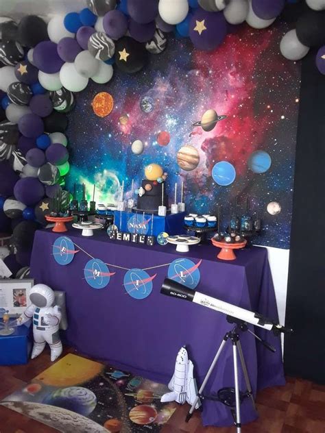 Solar System Birthday Party Ideas | Photo 15 of 21 | Space party decorations, Space birthday ...