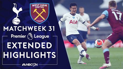 Tottenham v. West Ham United | PREMIER LEAGUE HIGHLIGHTS | 6/23/20 | NBC Sports - YouTube